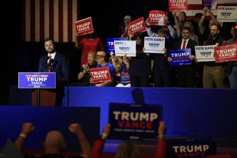 J.D. Vance returns home, bashes Democratic nominee change as anti-democratic