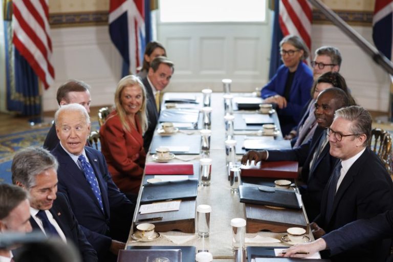 Biden and U.K.’s Starmer meet amid storm over Ukraine weapons