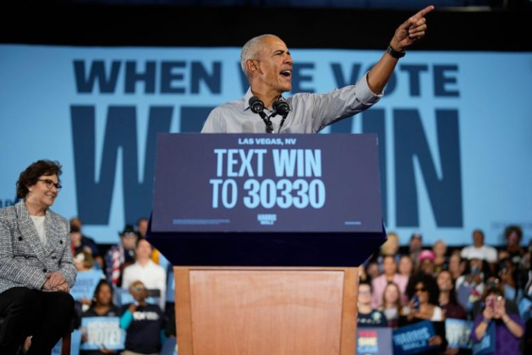 As Democratic icons stump for Harris, GOP elders keep distance from Trump