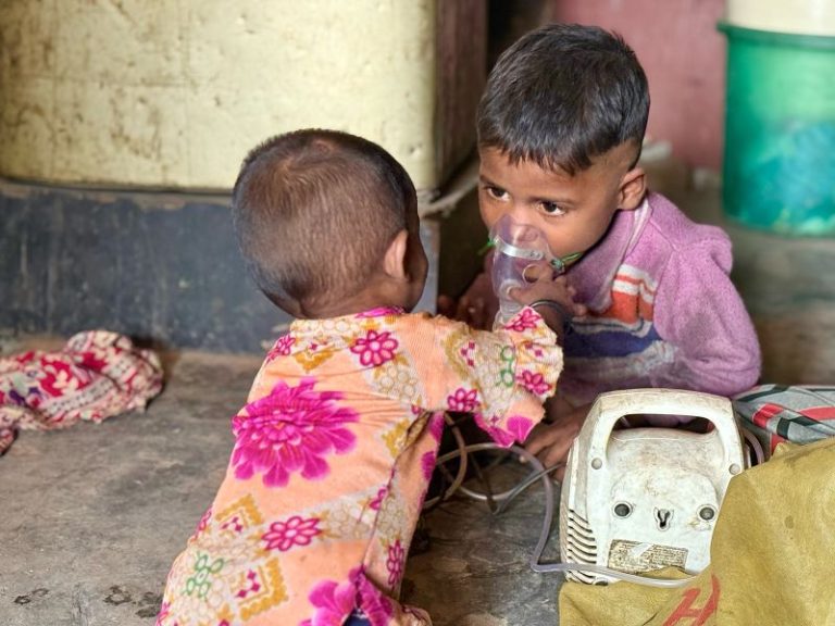 Meet the kids struggling to breathe in India’s choked capital